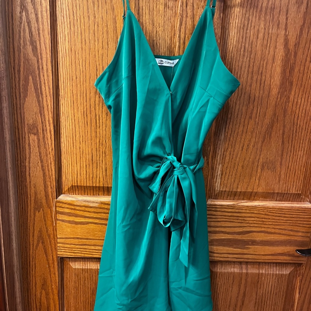 Cupshe green Wrap Mini Dress